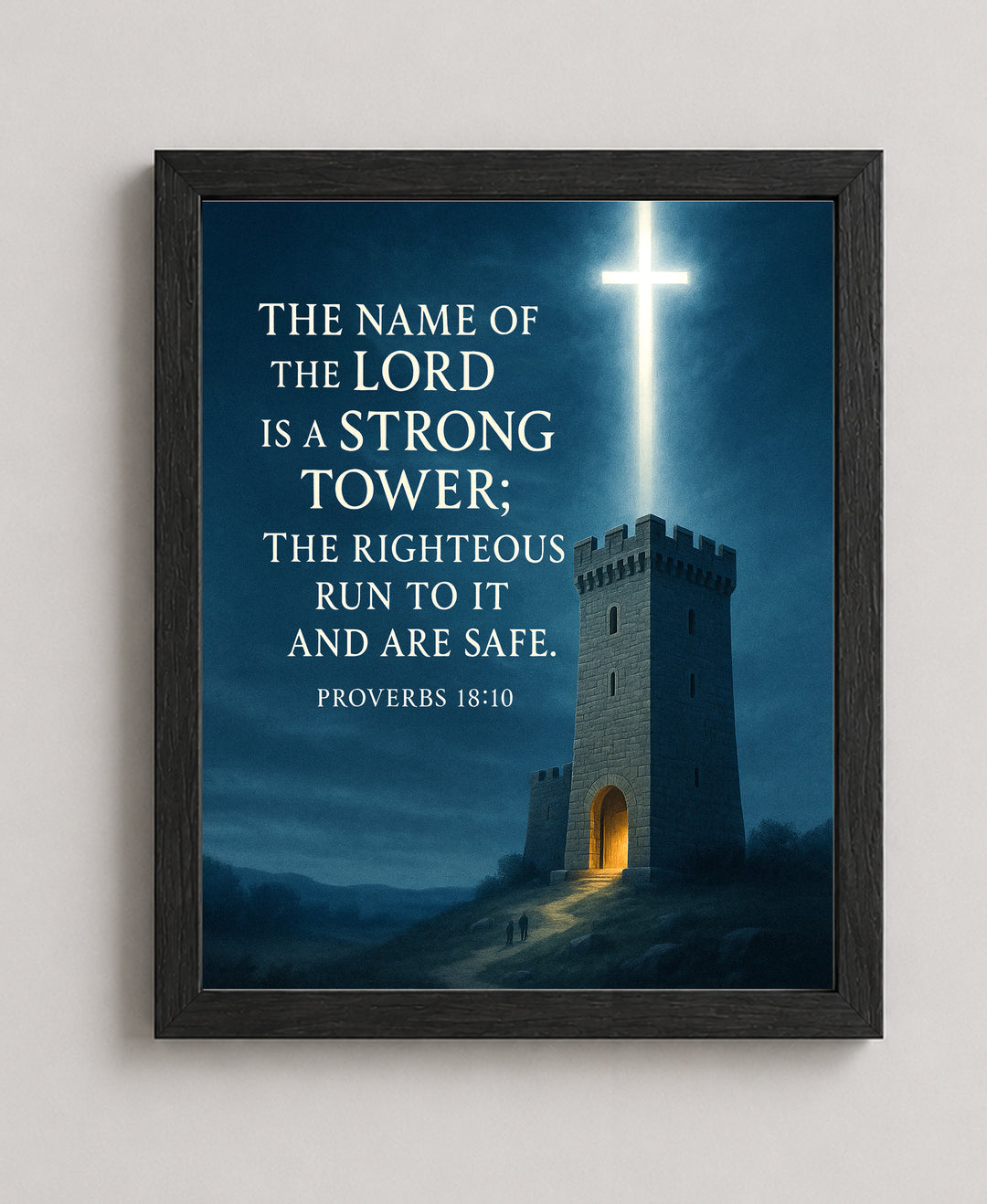 Christian Wall Art Proverbs 18 10 Scripture Bible Verse Wall Art