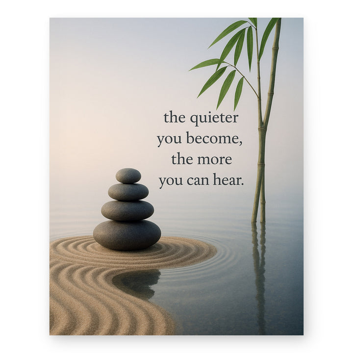 Zen Wall Art Print with Inspirational Quote Inch Wall Art