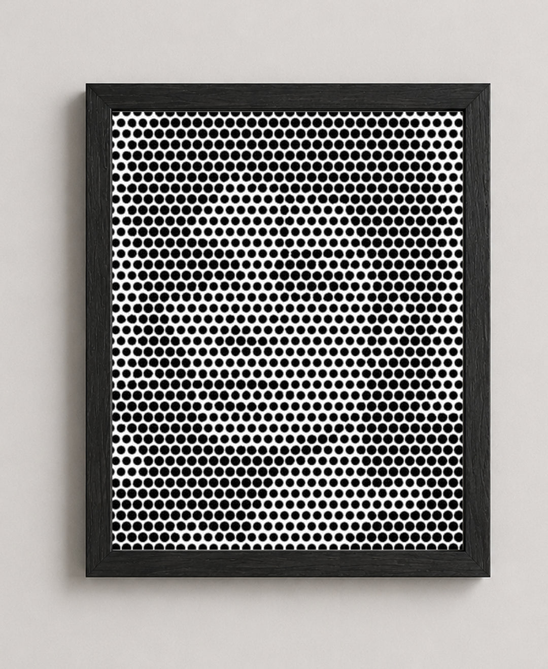 Dot Matrix Optical Illusion Music Wall Art