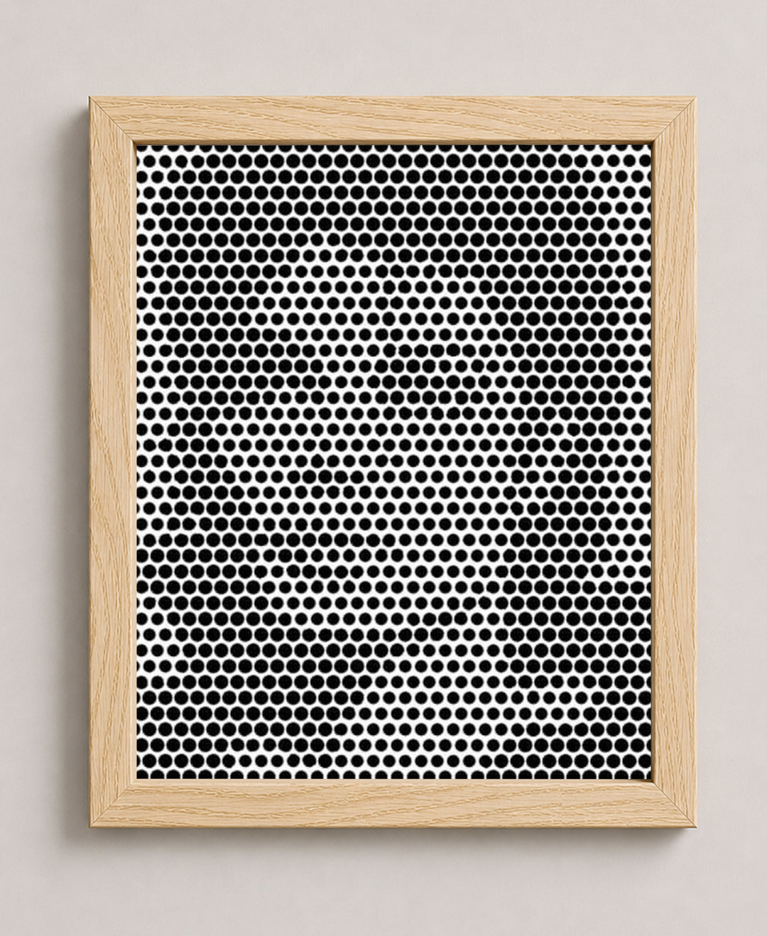 Dot Matrix Optical Illusion Music Wall Art
