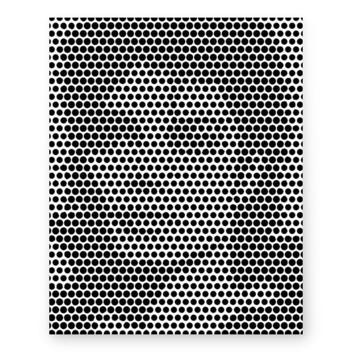Dot Matrix Optical Illusion Music Wall Art