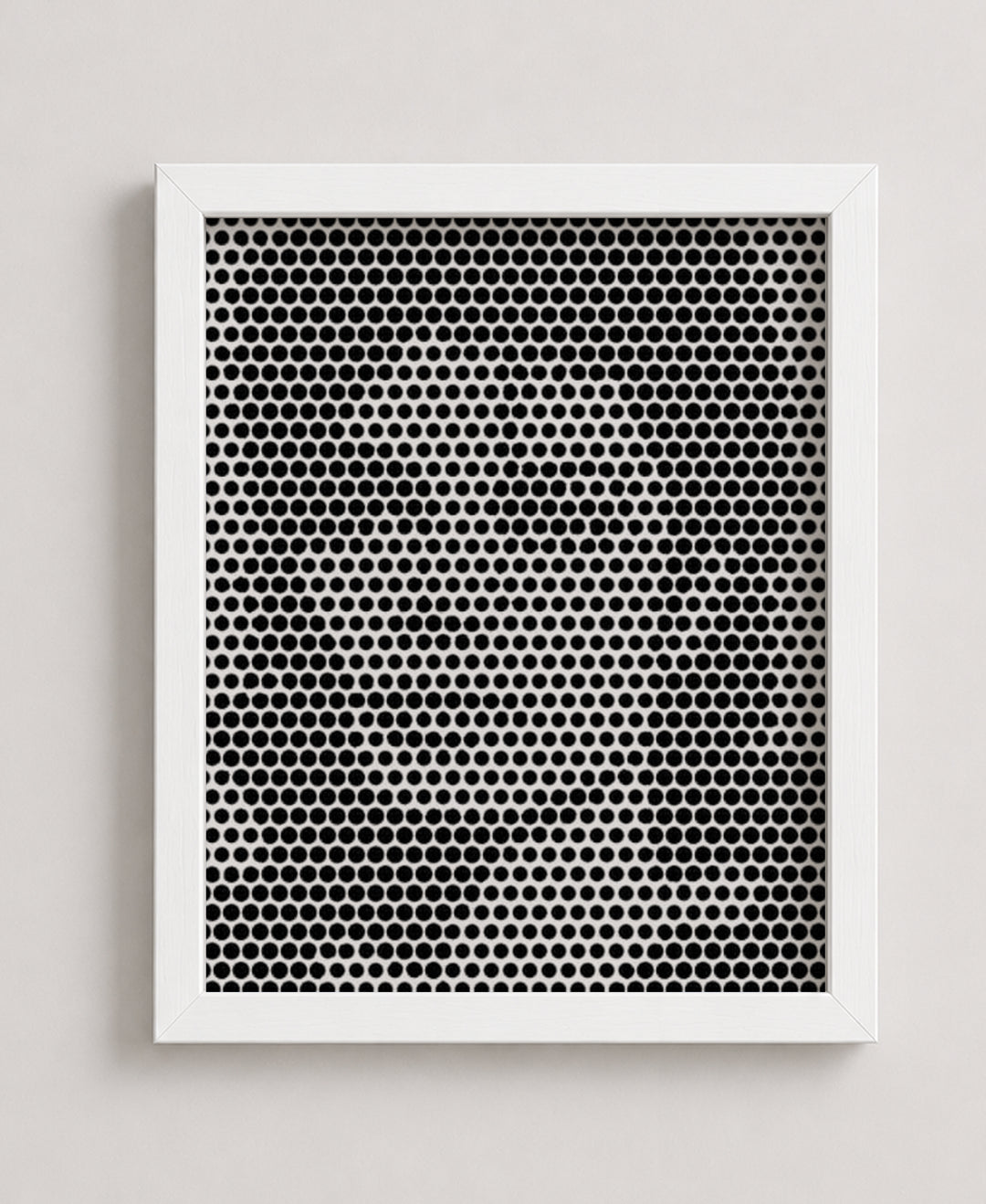 Dot Matrix Optical Illusion Music Wall Art