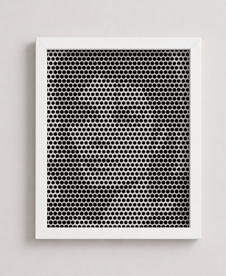 Dot Matrix Optical Illusion Music Wall Art