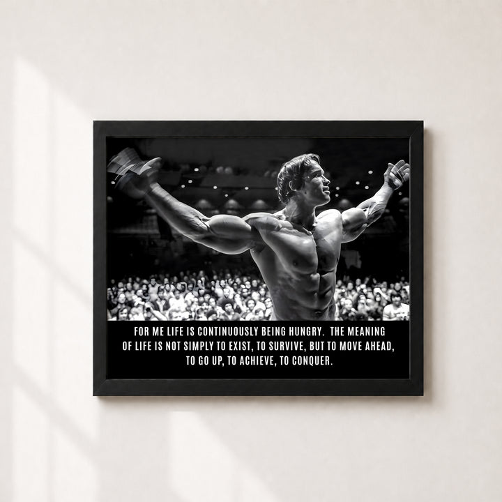 Arnold Schwarzenegger Motivational Fitness Wall Art