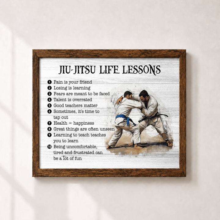 10 Life Lessons Motivational Wall Art