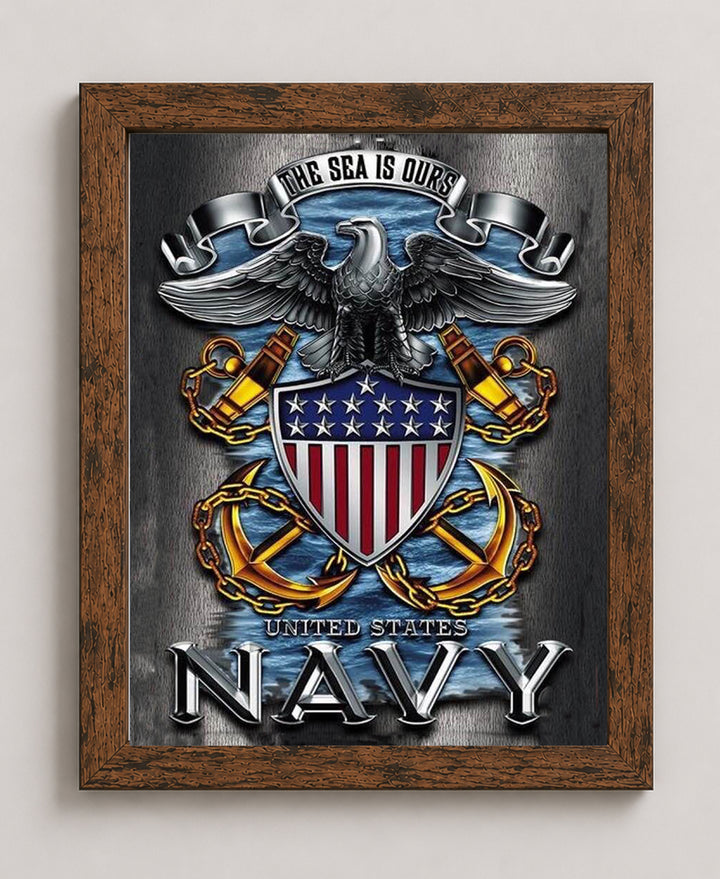 The Sea is Ours Naval Military Wall Art