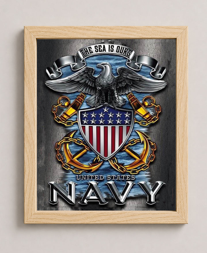 The Sea is Ours Naval Military Wall Art