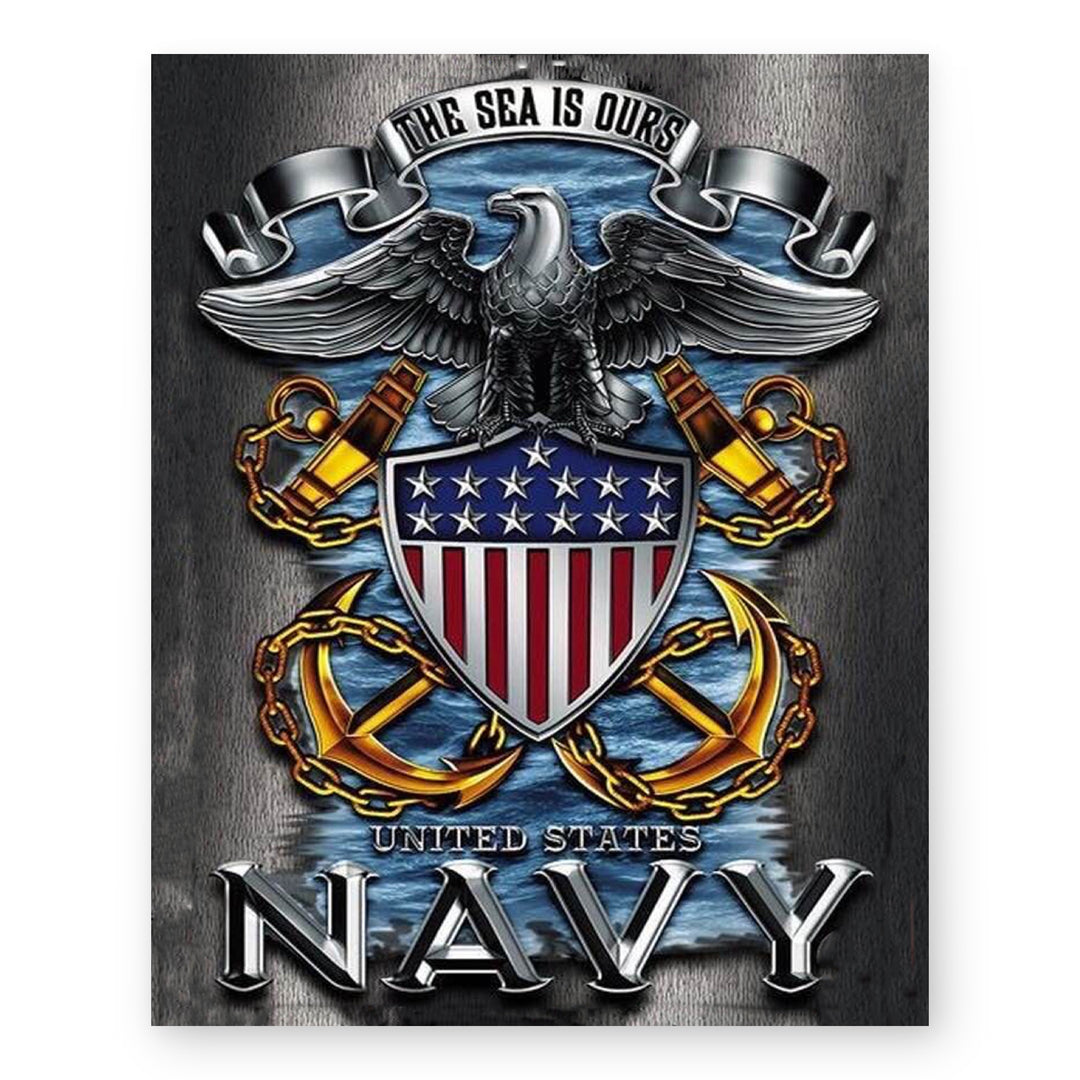 The Sea is Ours Naval Military Wall Art