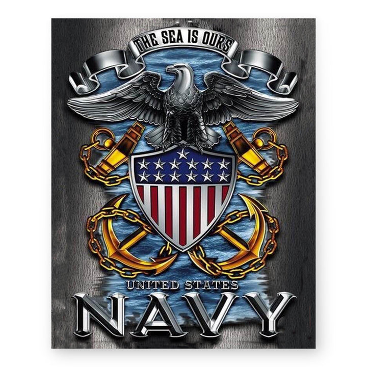 The Sea is Ours Naval Military Wall Art