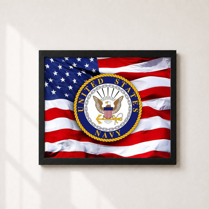 Nav Flag Inspirational Wall Art