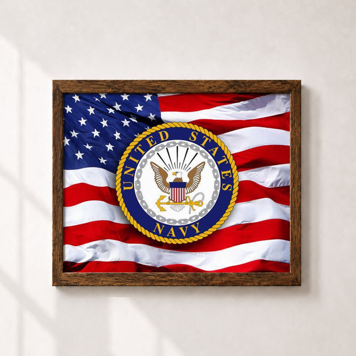 Nav Flag Inspirational Wall Art