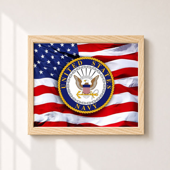 Nav Flag Inspirational Wall Art