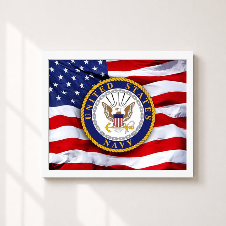 Nav Flag Inspirational Wall Art