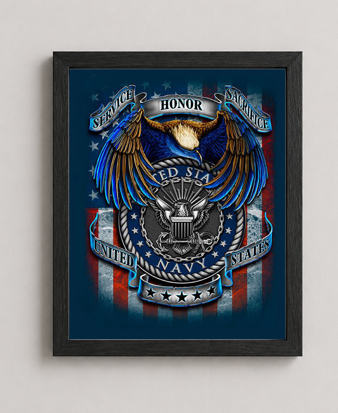 U S Navy Creed SSS Military Wall Art