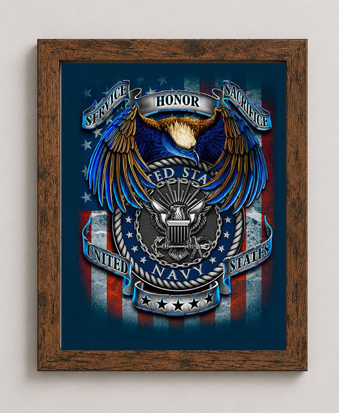 U S Navy Creed SSS Military Wall Art