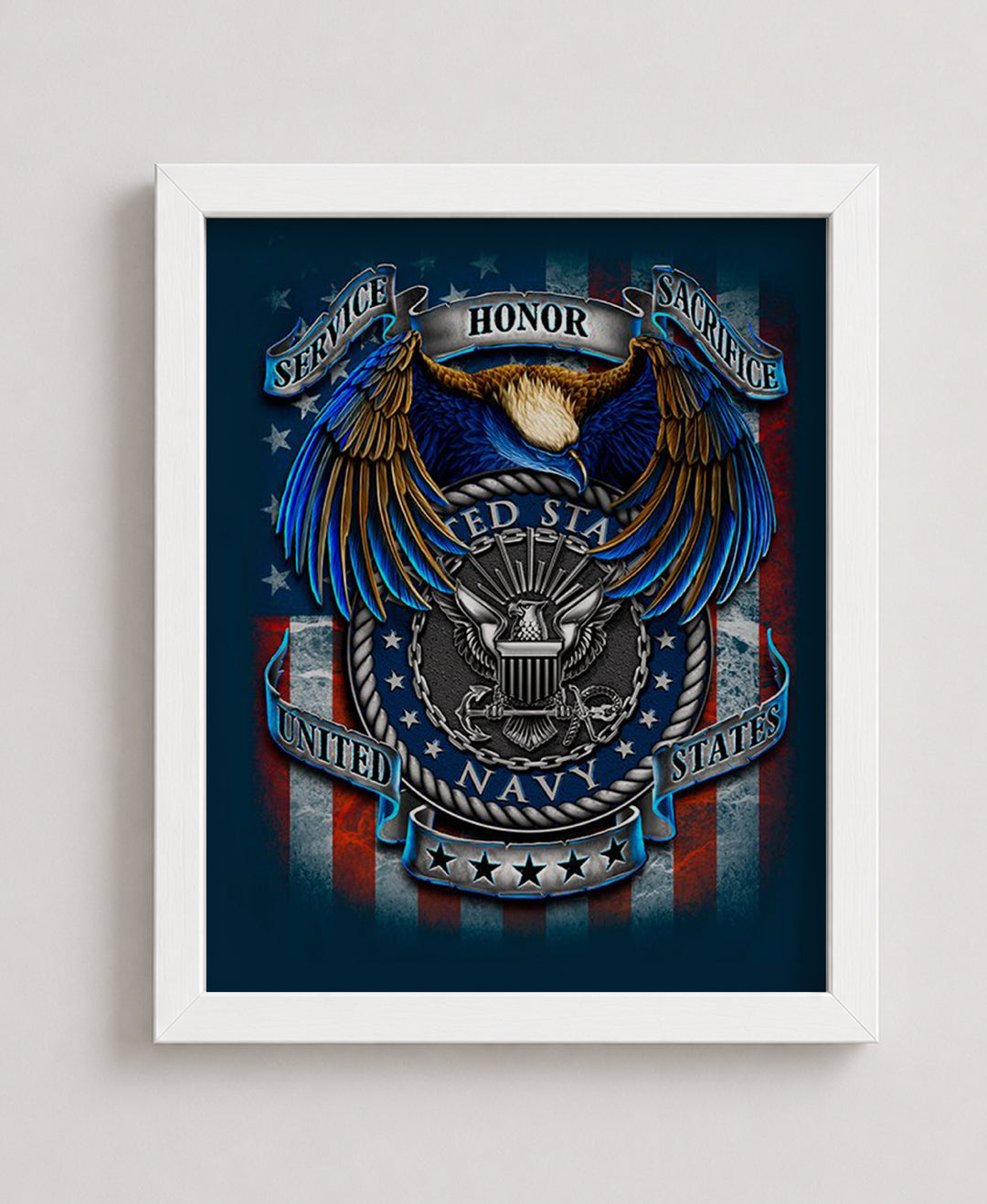 U S Navy Creed SSS Military Wall Art