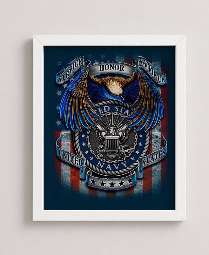 U S Navy Creed SSS Military Wall Art
