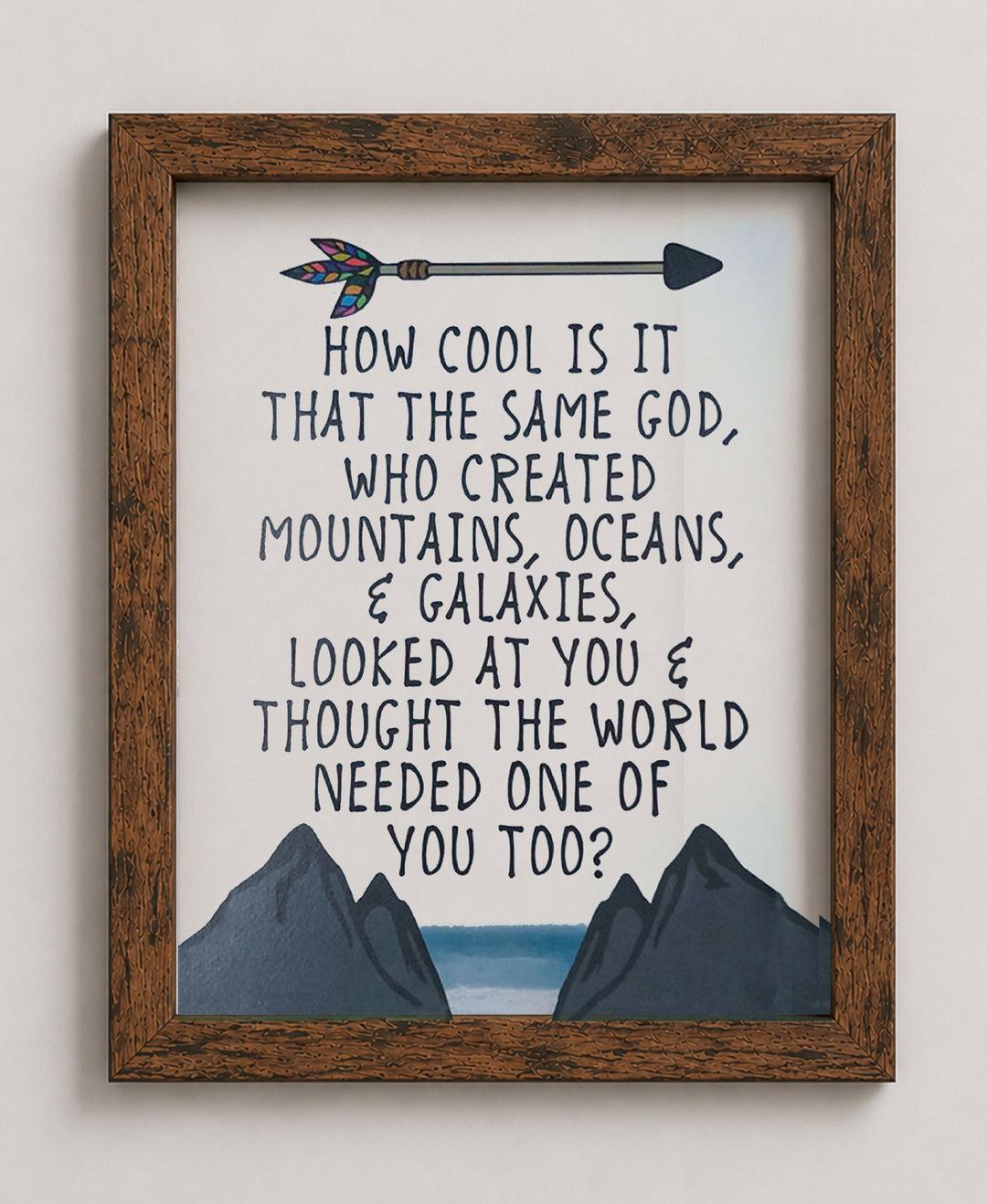 Same God of Creation Christian Wall Art