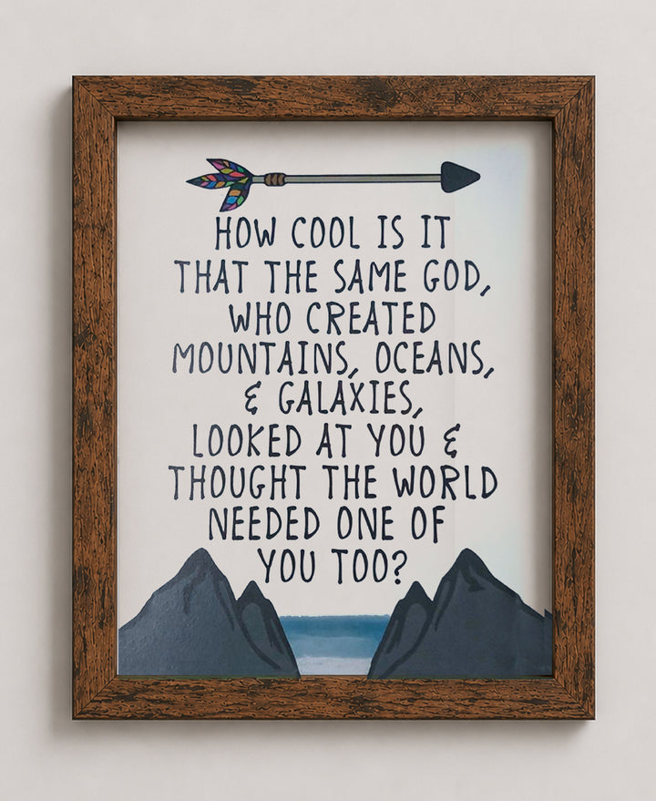 Same God of Creation Christian Wall Art
