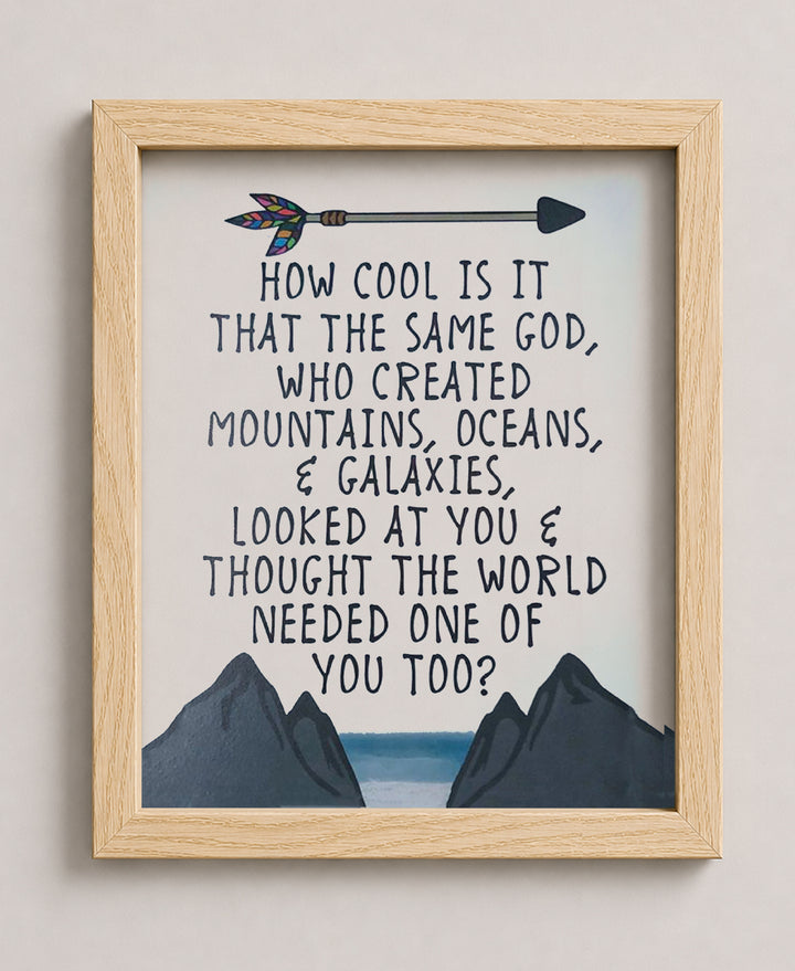 Same God of Creation Christian Wall Art