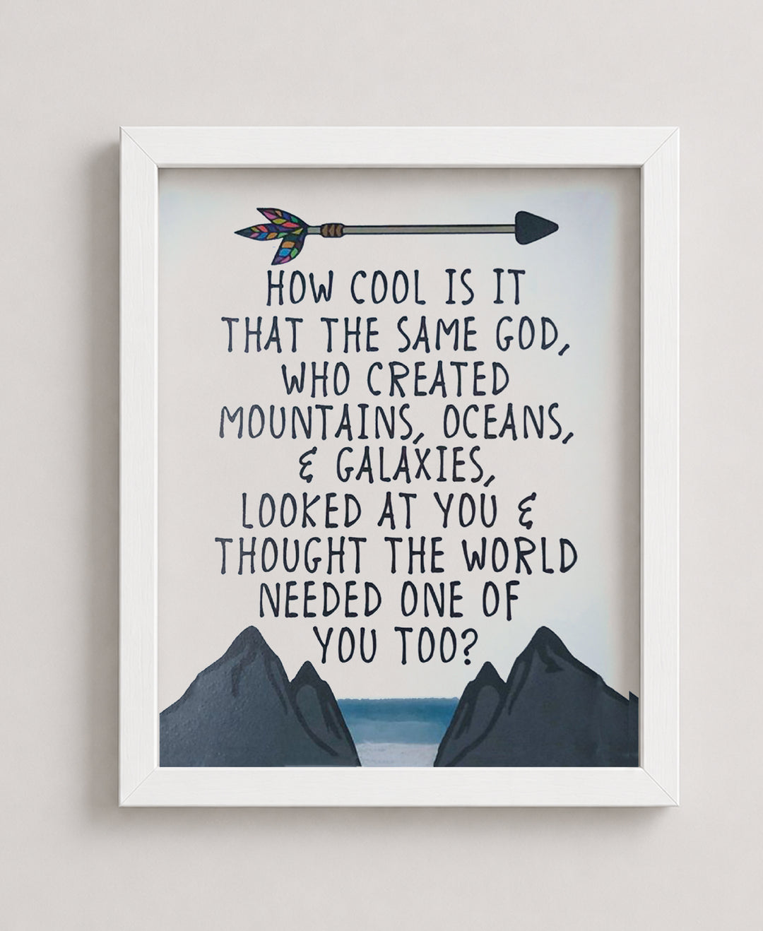 Same God of Creation Christian Wall Art