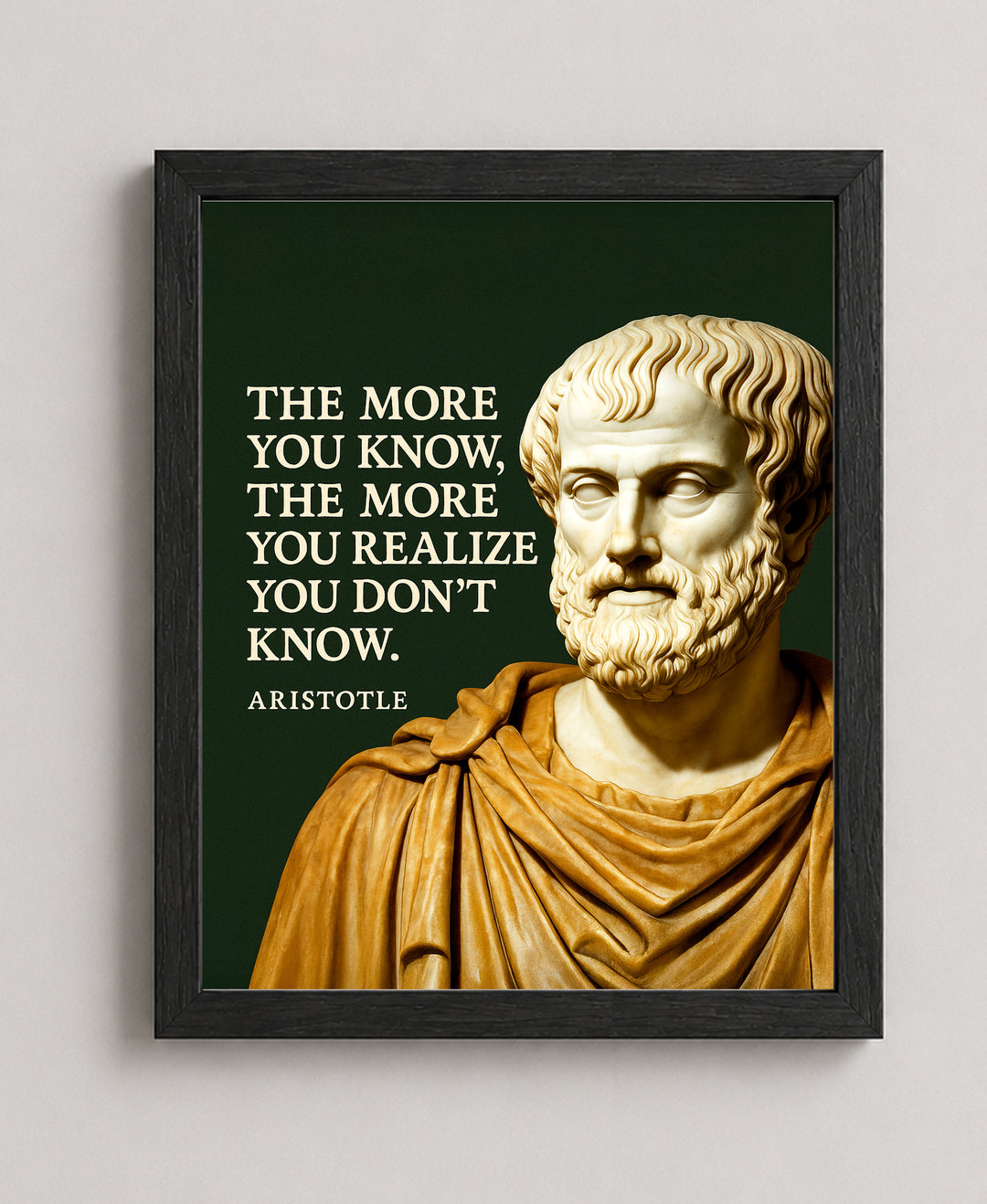 The More You Know Inspirational Wall Art