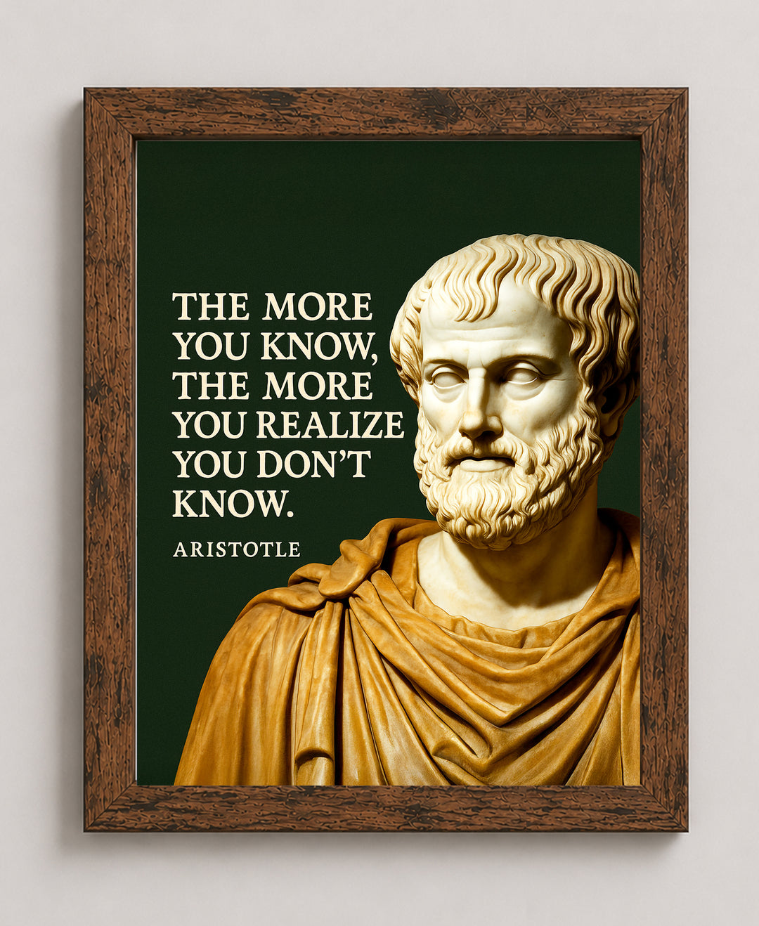 The More You Know Inspirational Wall Art