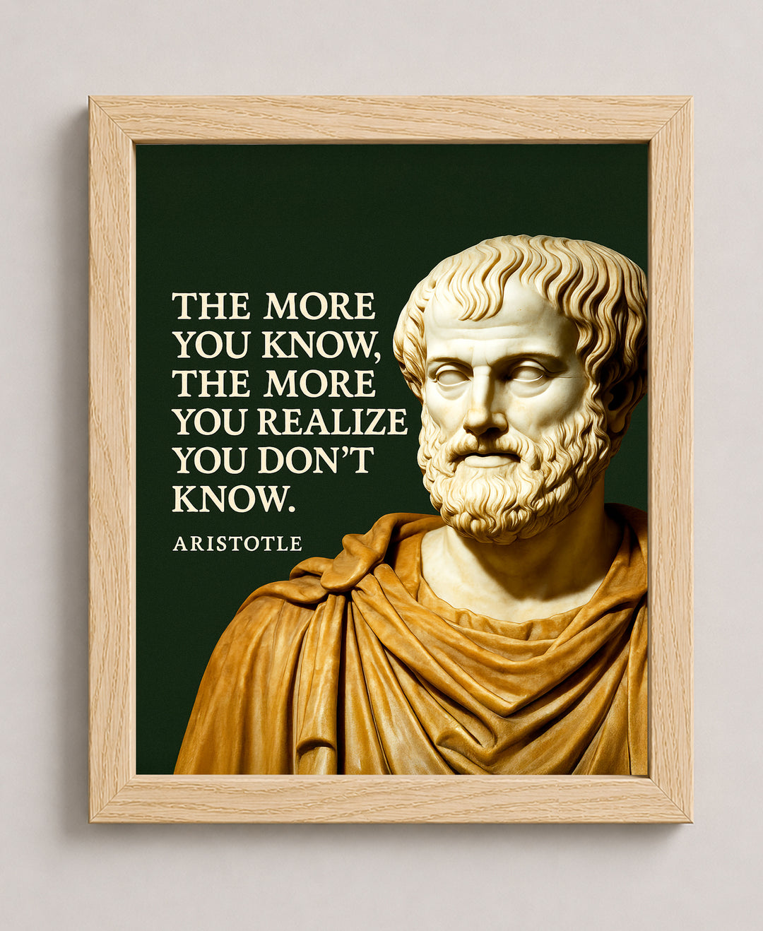 The More You Know Inspirational Wall Art
