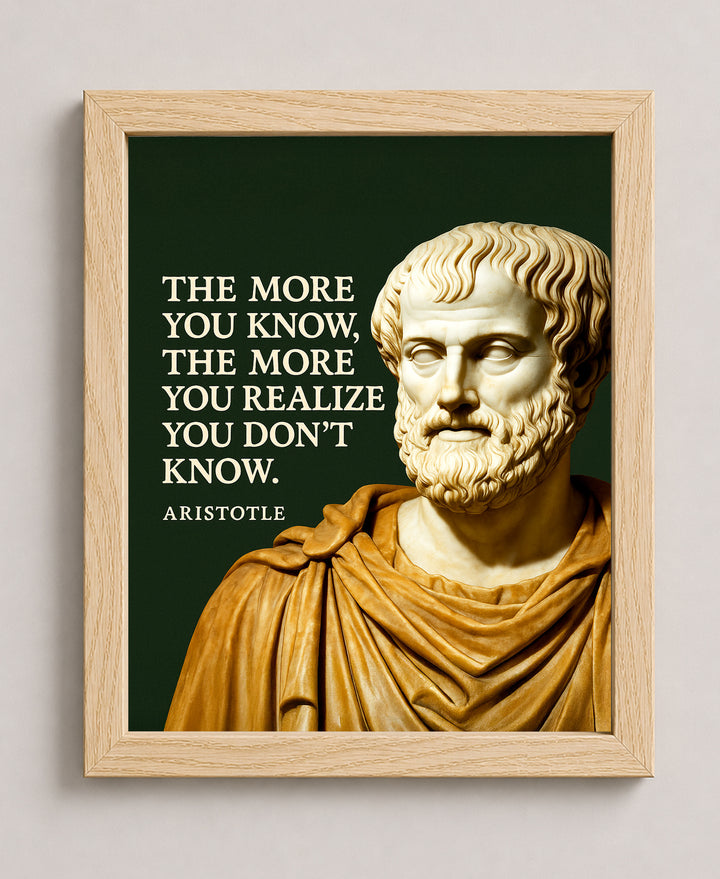 The More You Know Inspirational Wall Art
