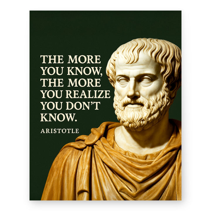 The More You Know Inspirational Wall Art