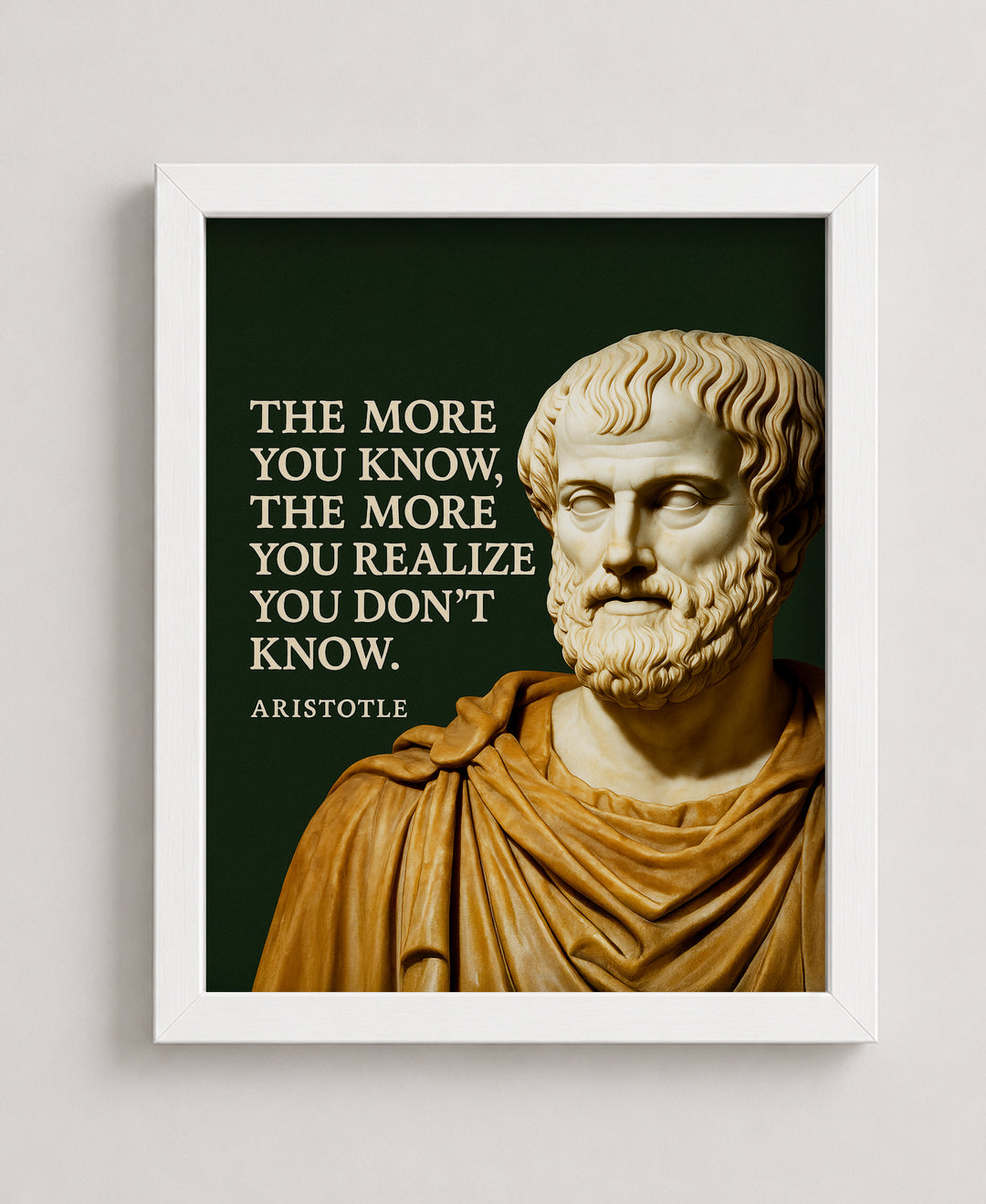 The More You Know Inspirational Wall Art