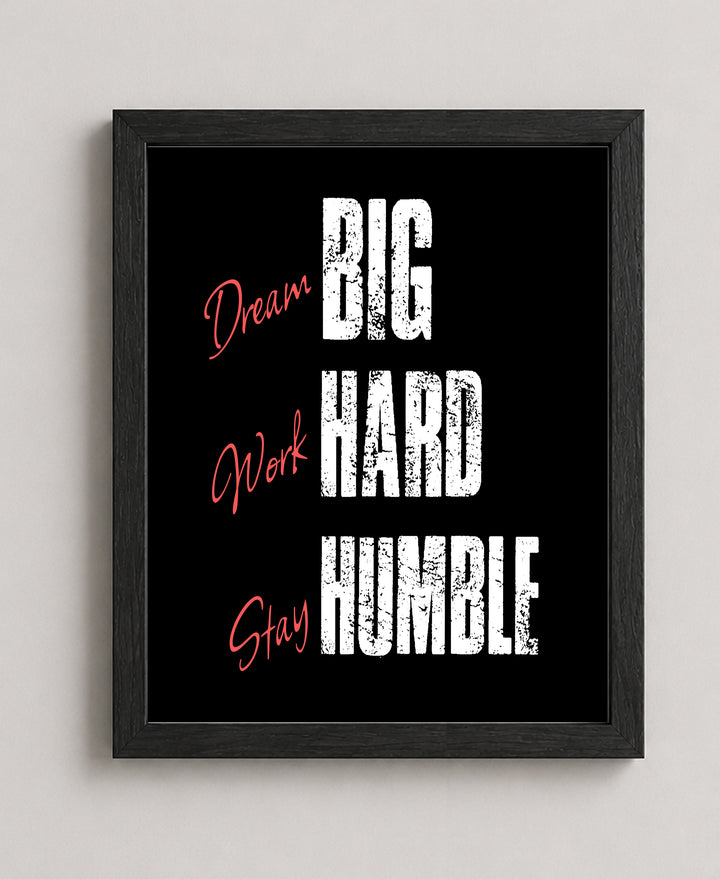 School &amp; Fitness Enthusiasts Motivational Wall Art