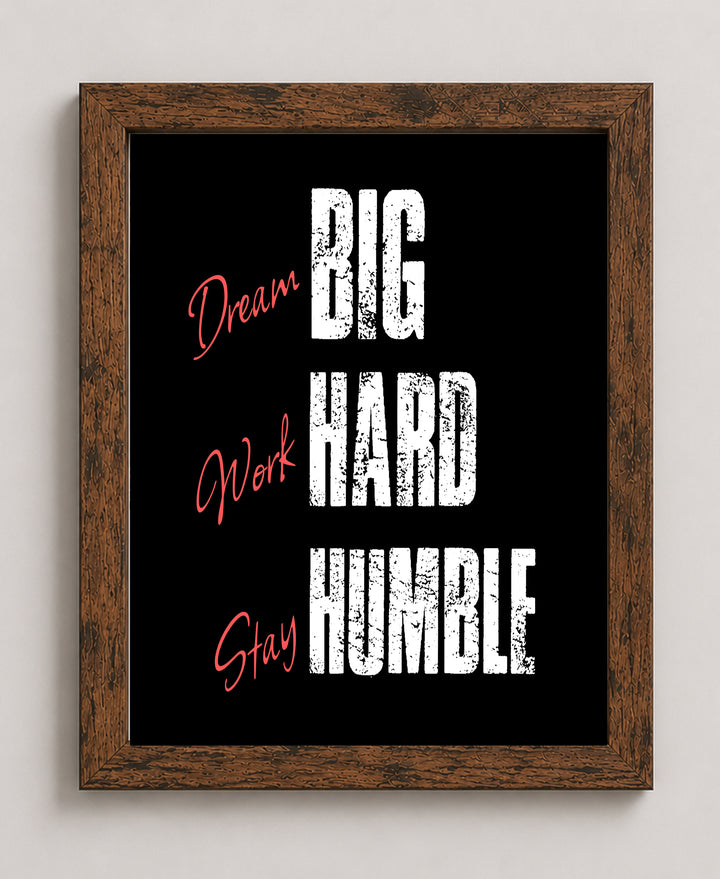 School &amp; Fitness Enthusiasts Motivational Wall Art