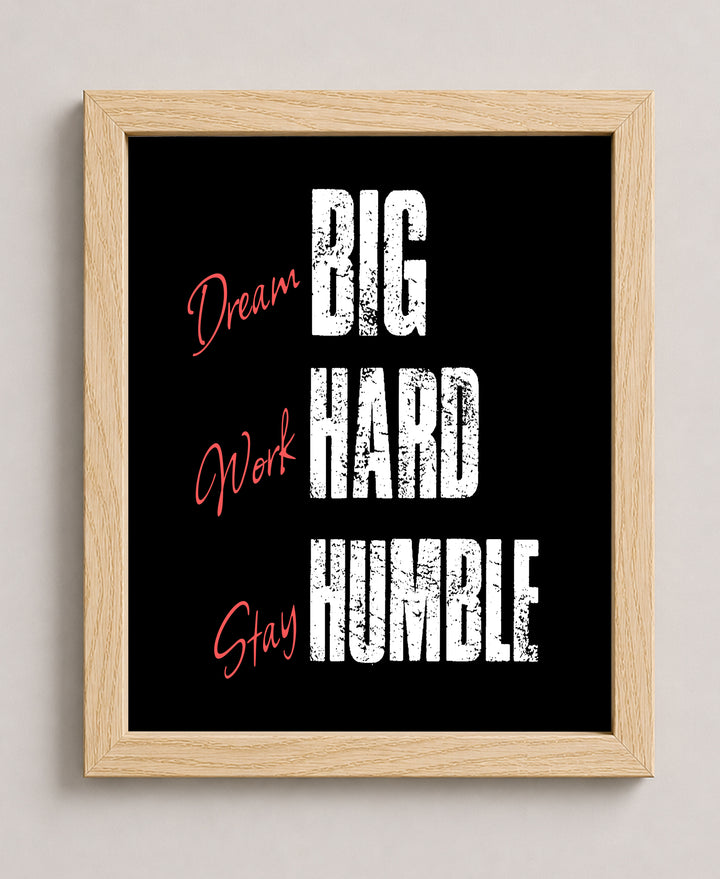 School &amp; Fitness Enthusiasts Motivational Wall Art