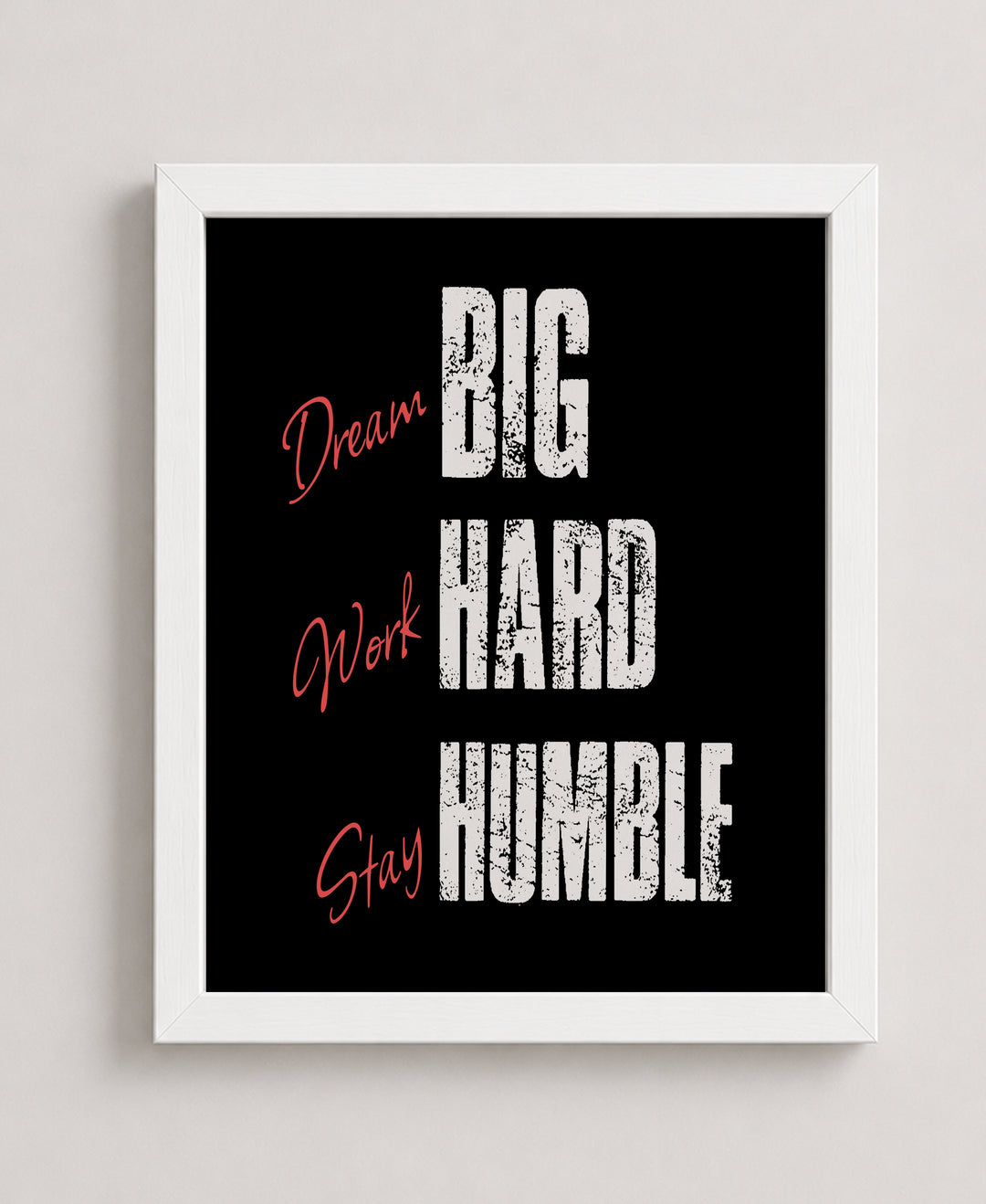 School &amp; Fitness Enthusiasts Motivational Wall Art