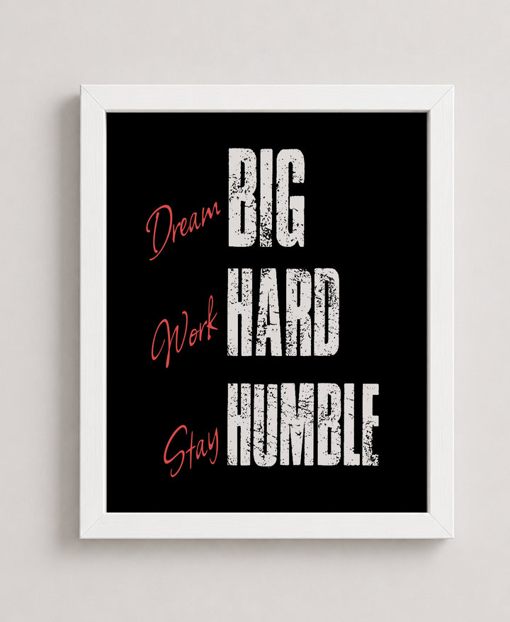 School &amp; Fitness Enthusiasts Motivational Wall Art