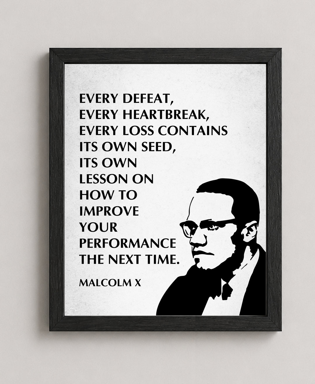 Malcolm X Inspirational Wall Art