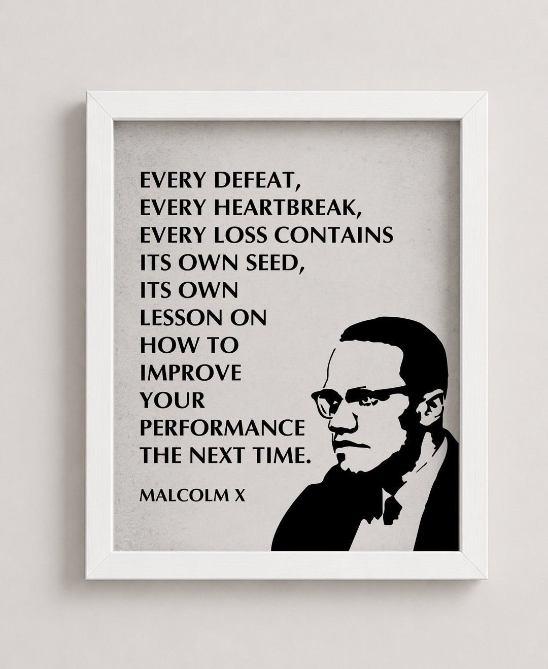 Malcolm X Inspirational Wall Art