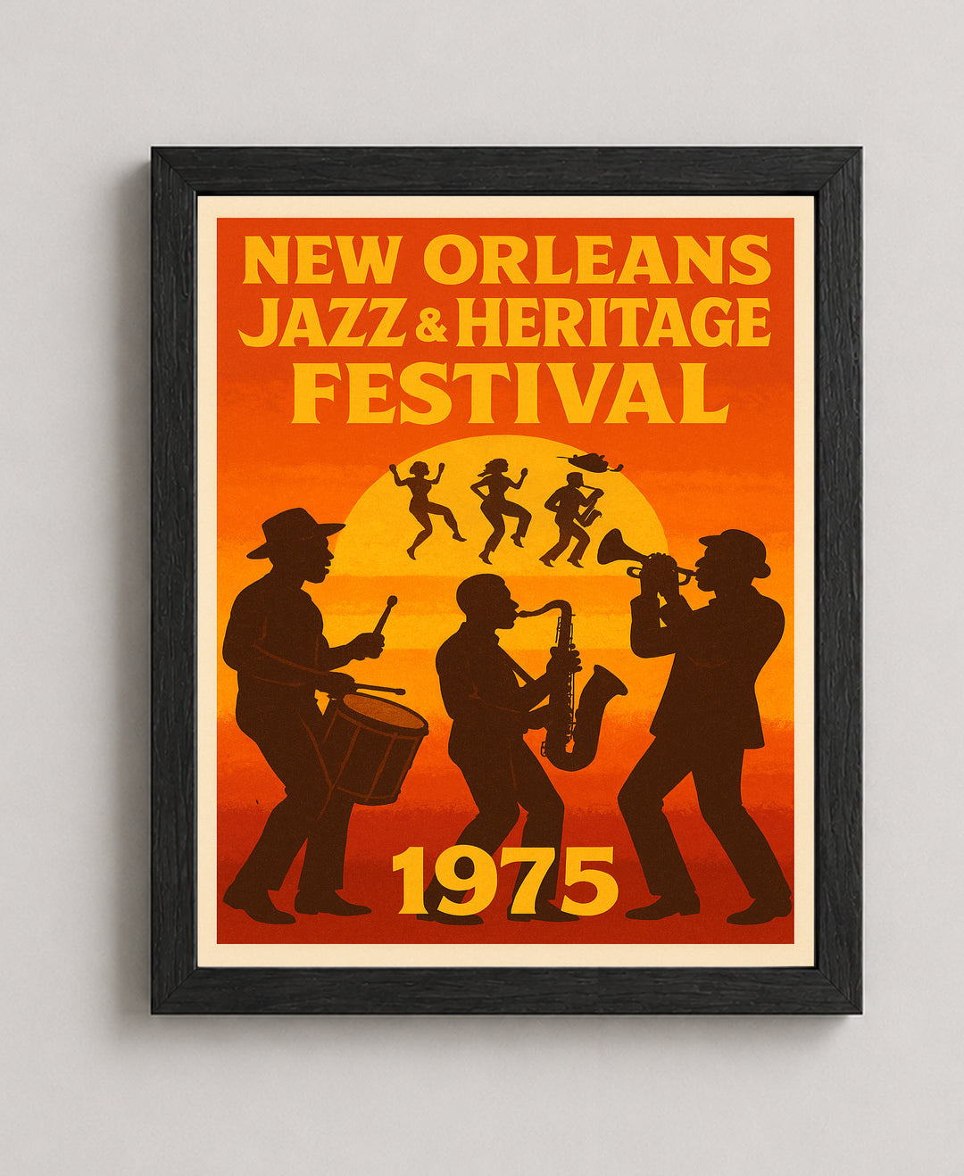 New Orleans Jazz Fest Vintage NOLA Inspirational Wall Art