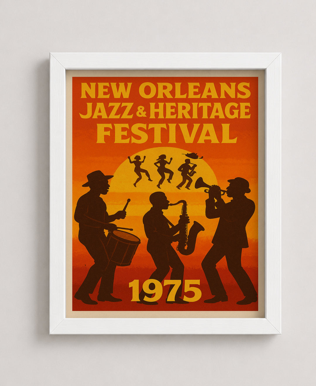 New Orleans Jazz Fest Vintage NOLA Inspirational Wall Art