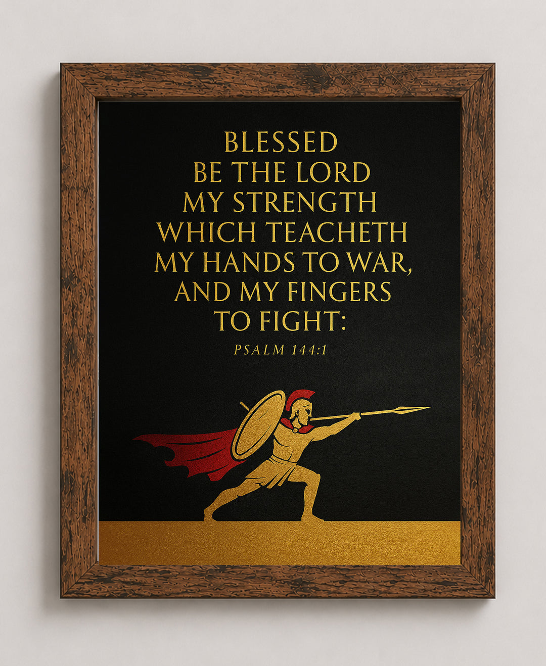 Psalm 144 1 Bible Verse Wall Art