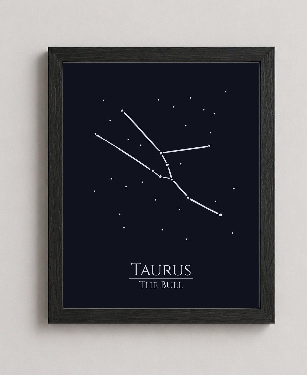 Zodiac Wall Art Taurus Constellation Inspirational Wall Art