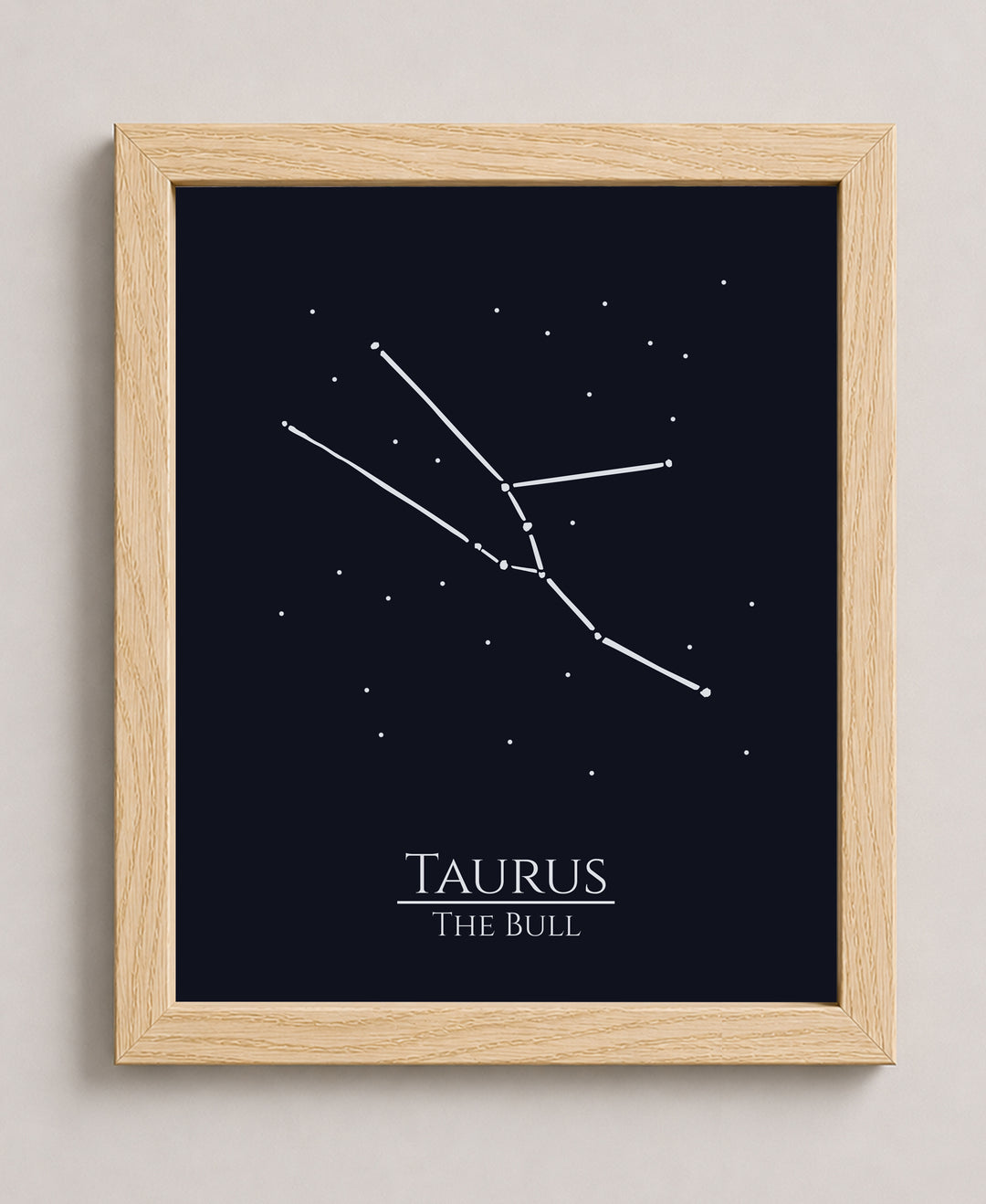 Zodiac Wall Art Taurus Constellation Inspirational Wall Art