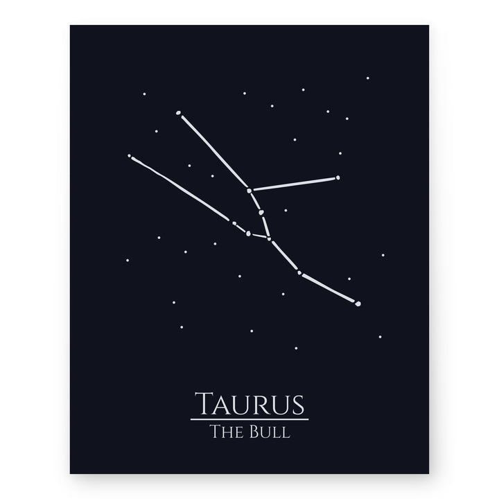 Zodiac Wall Art Taurus Constellation Inspirational Wall Art