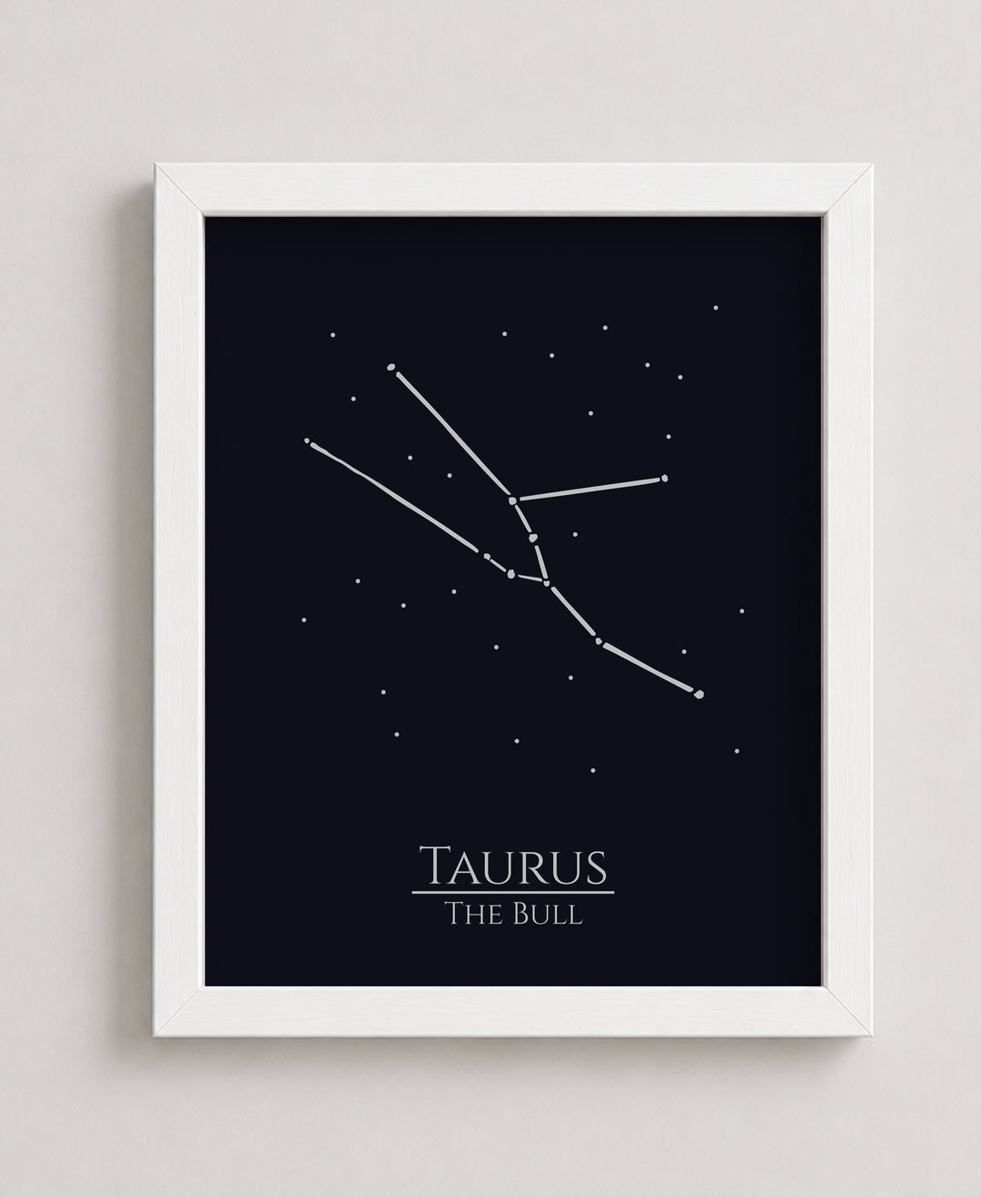 Zodiac Wall Art Taurus Constellation Inspirational Wall Art