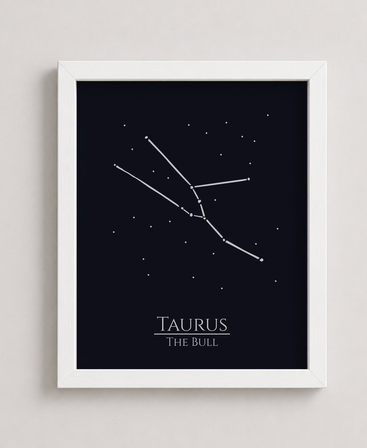 Zodiac Wall Art Taurus Constellation Inspirational Wall Art