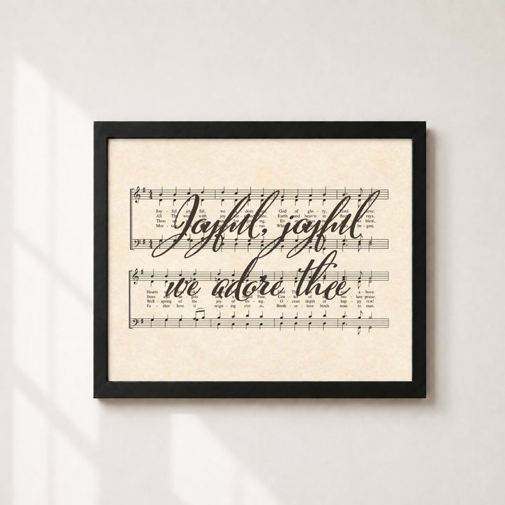 Praise Hymns Sheet Music Christian Wall Art