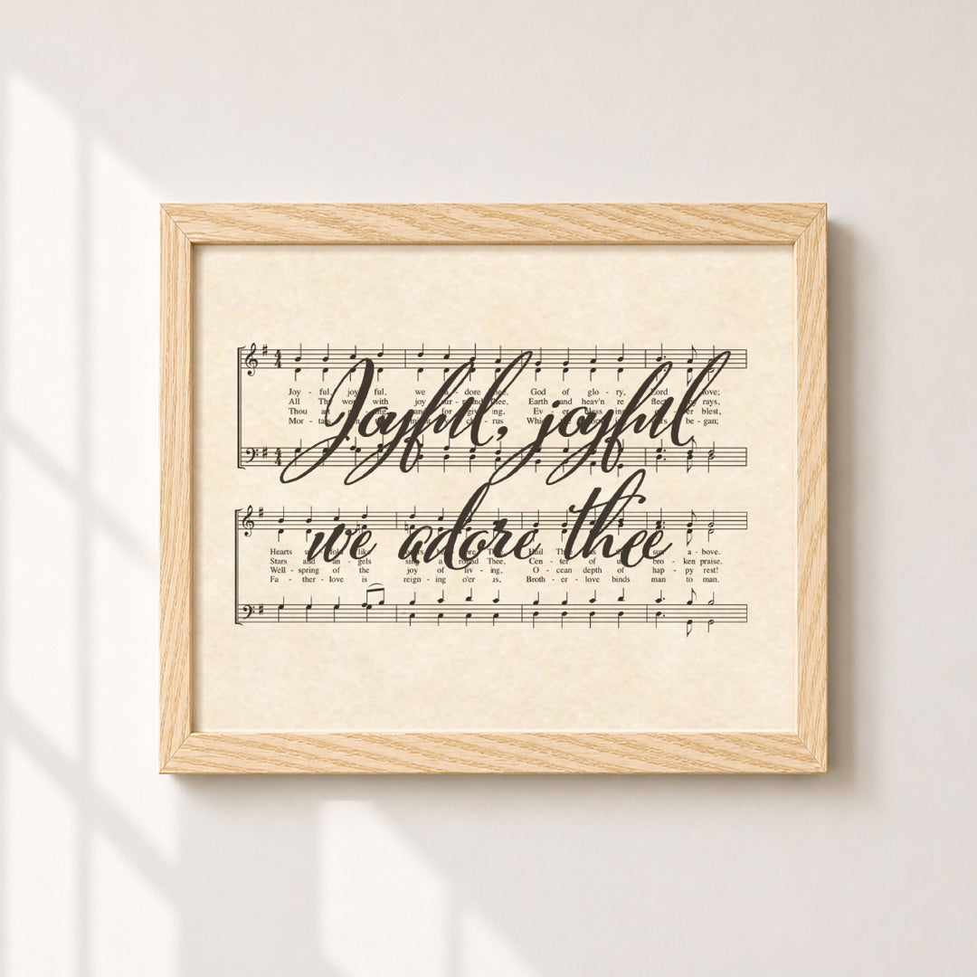 Praise Hymns Sheet Music Christian Wall Art