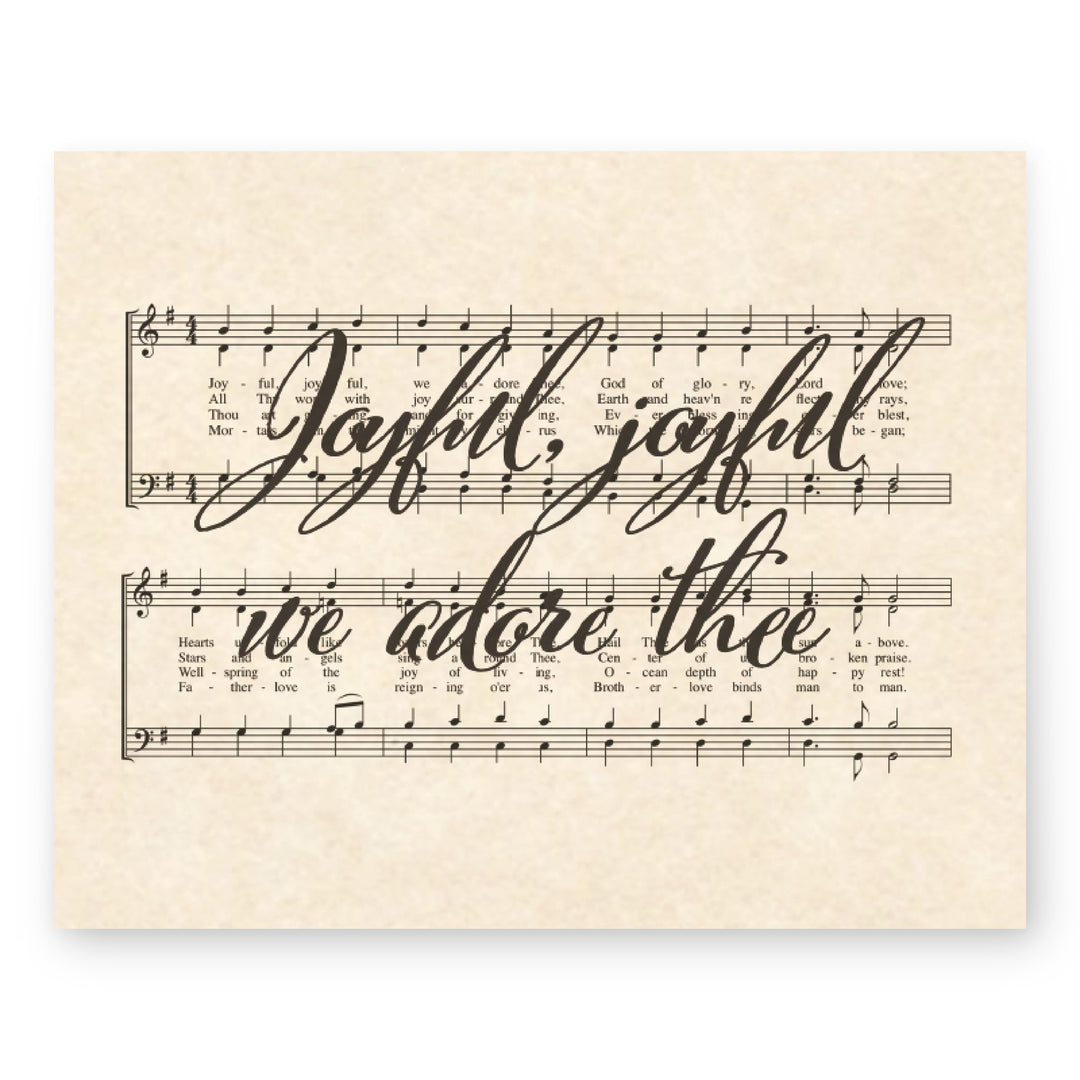 Praise Hymns Sheet Music Christian Wall Art