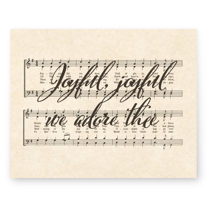 Praise Hymns Sheet Music Christian Wall Art